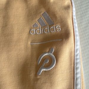 Orange peloton sweatpants